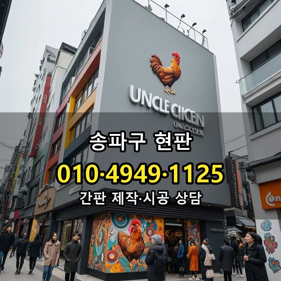 현판 시공 사진