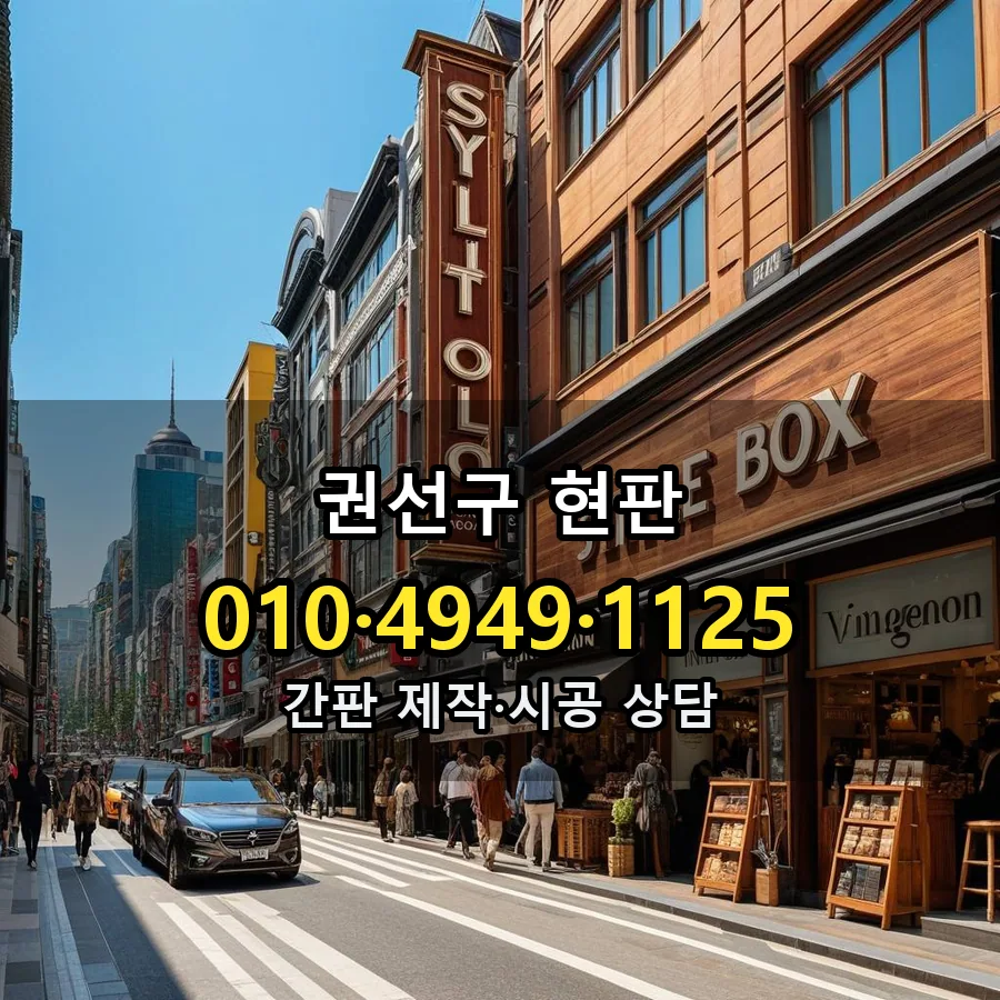 현판 설치 현장