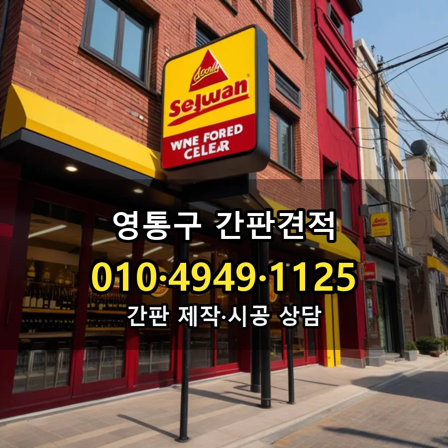 간판견적 설치 현장