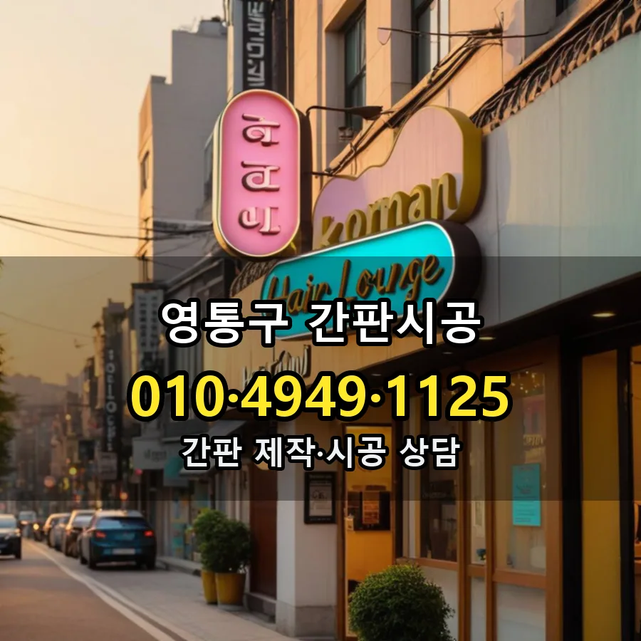 간판시공 설치 현장