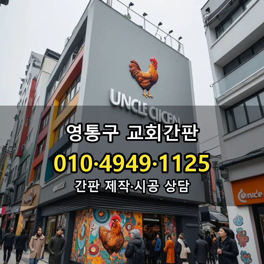 교회간판 시공 사진