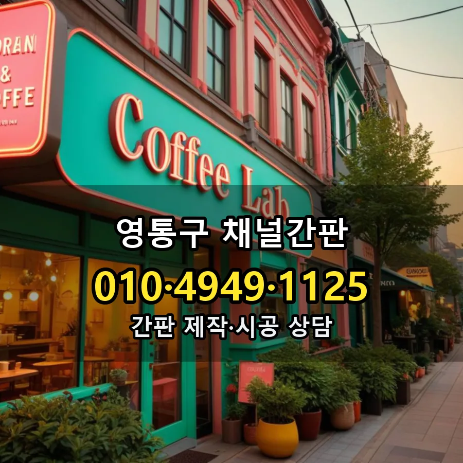 채널간판 설치 현장