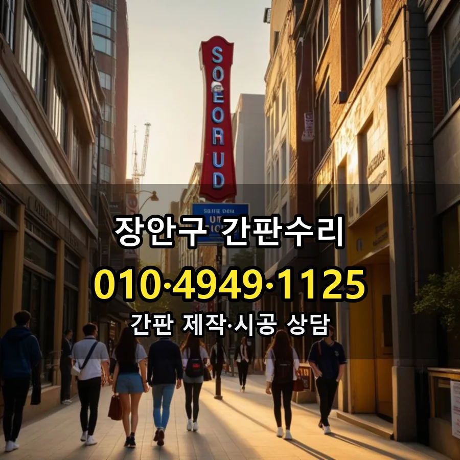 간판수리 시공 사진