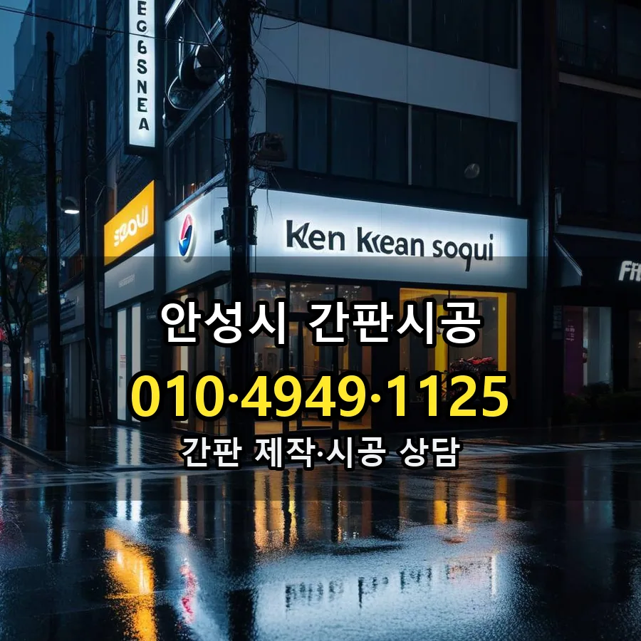 간판시공 설치 현장