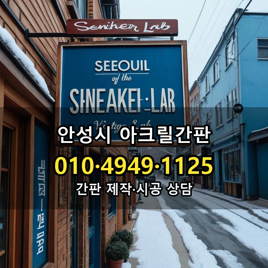 아크릴간판 시공 사진
