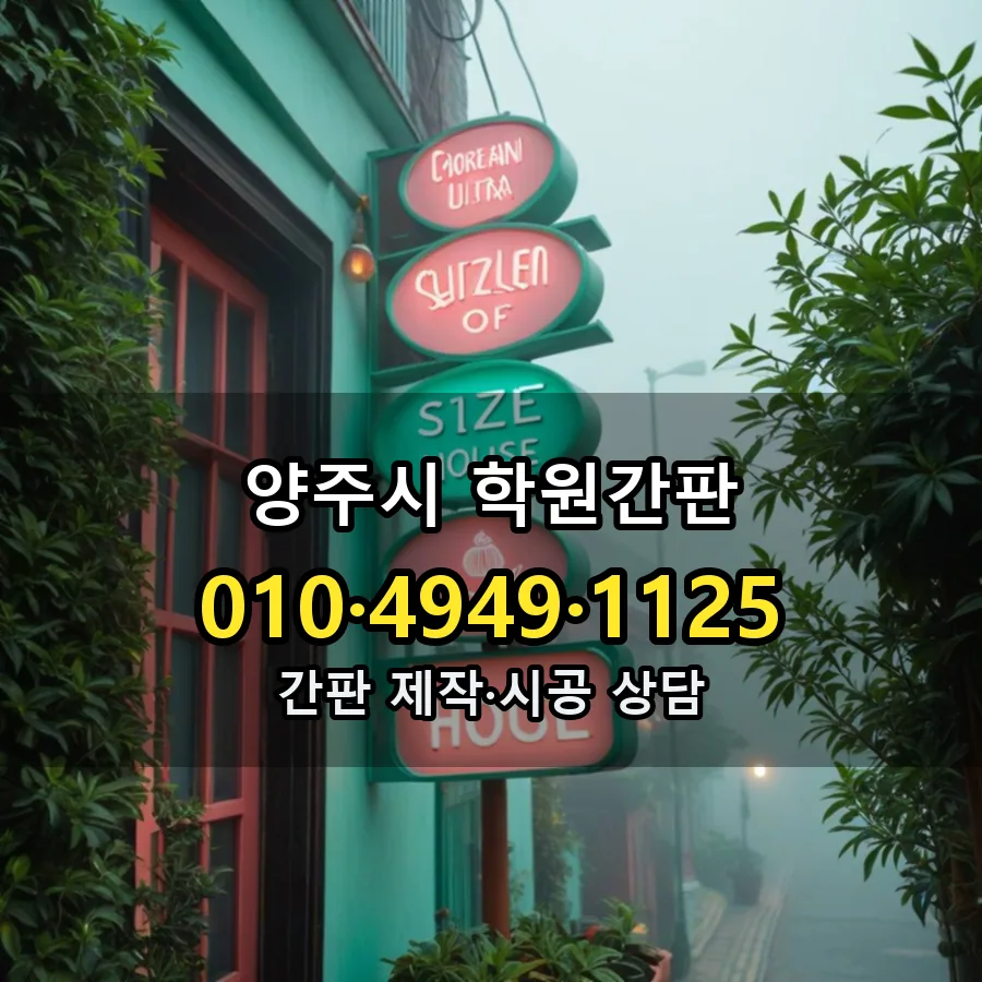 학원간판 시공 사진