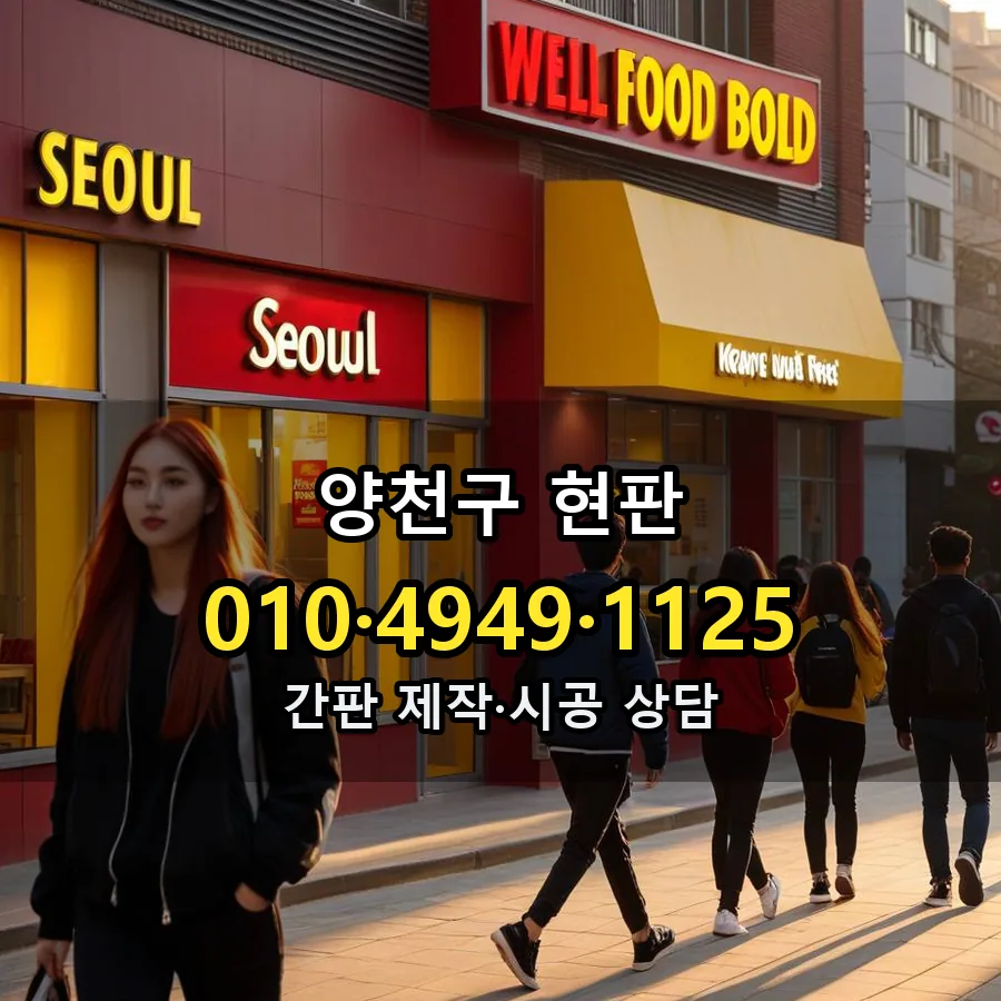 현판 제작·시공 모습
