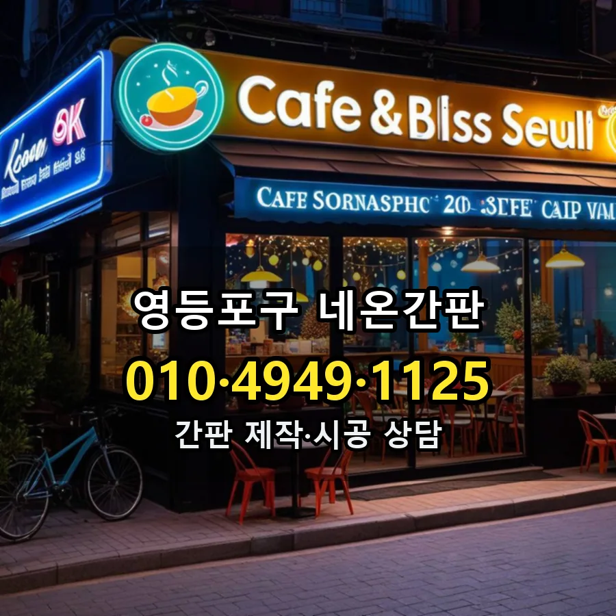 네온간판 시공 사진