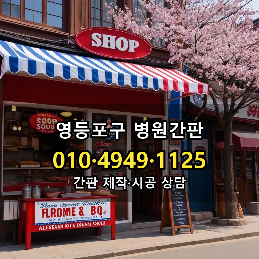 병원간판 설치 현장