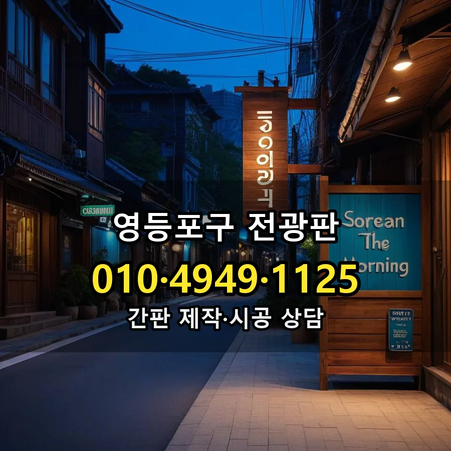 전광판 시공 사진