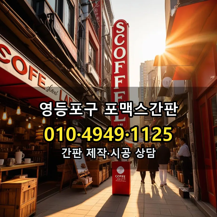 포맥스간판 설치 현장
