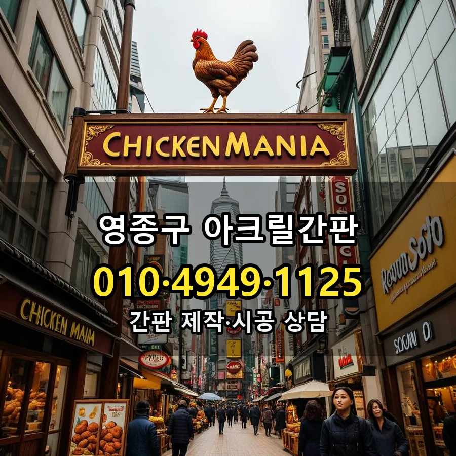 아크릴간판 시공 사진