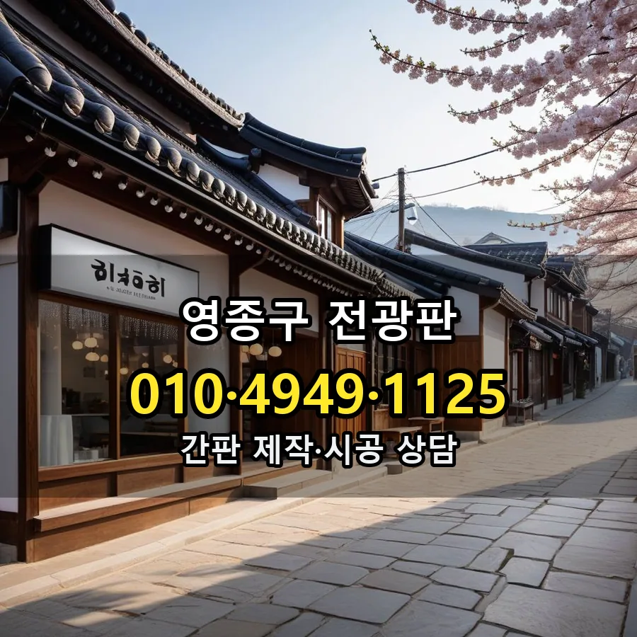 전광판 제작·시공 모습
