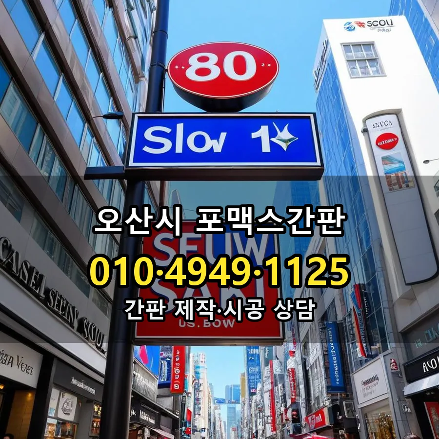 포맥스간판 제작·시공 모습