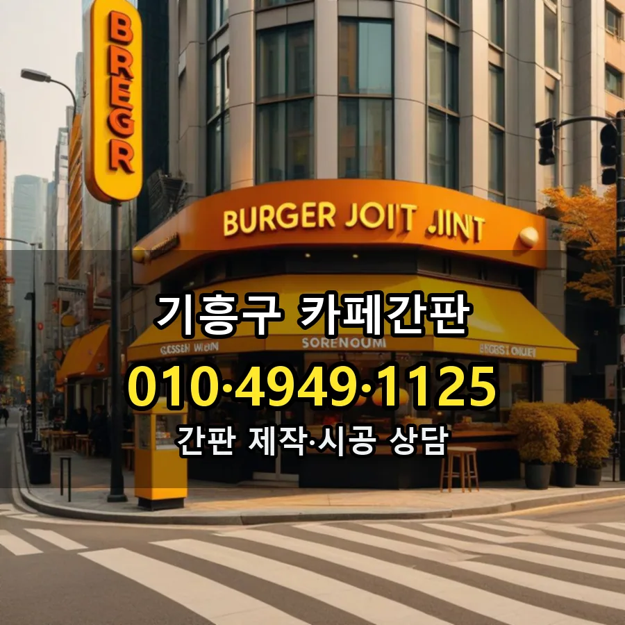 카페간판 시공 사진