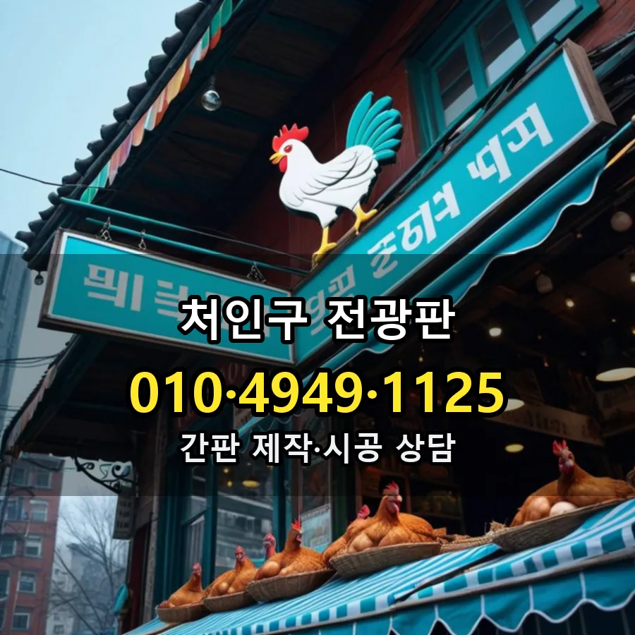 전광판 설치 현장