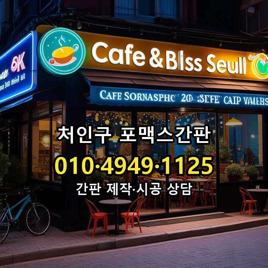 포맥스간판 설치 현장