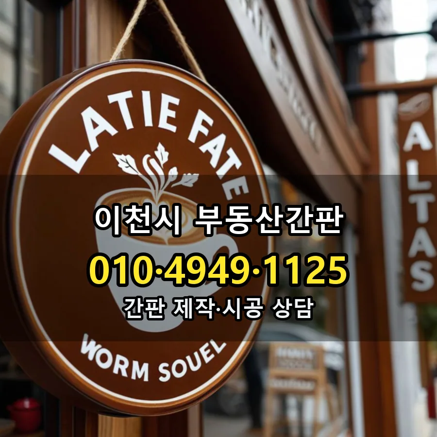 부동산간판 시공 사진