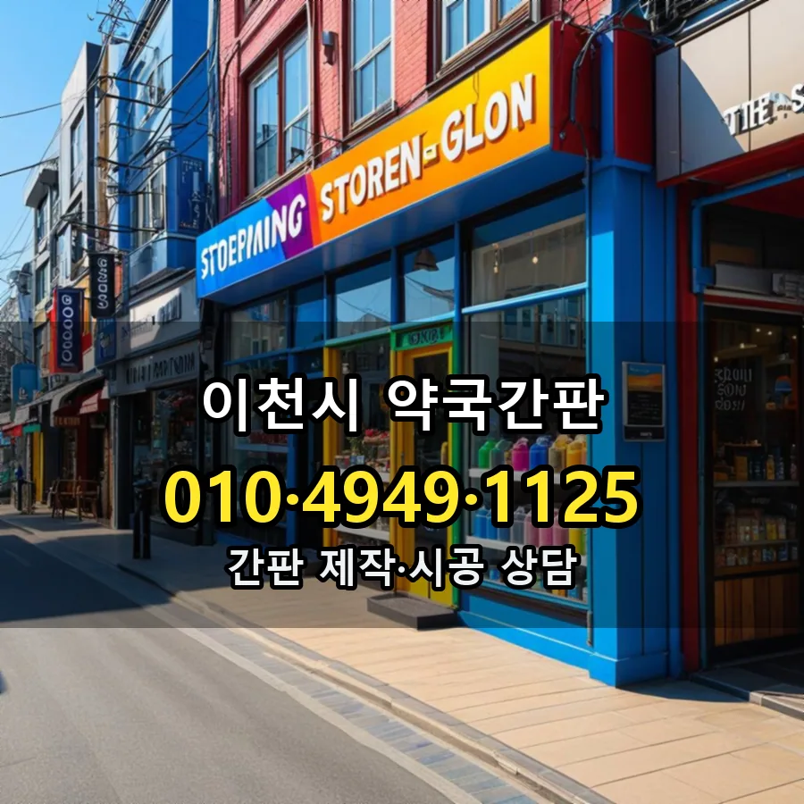 약국간판 시공 사진