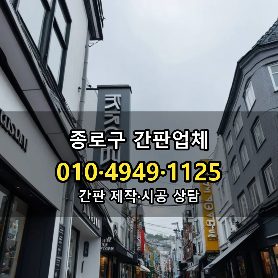 간판업체 제작·시공 모습