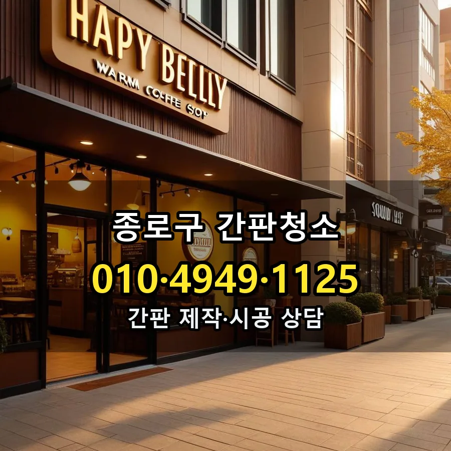 간판청소 시공 사진