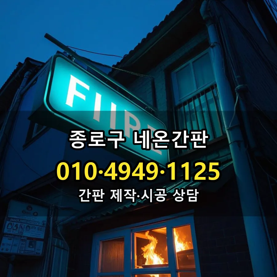 네온간판 시공 사진
