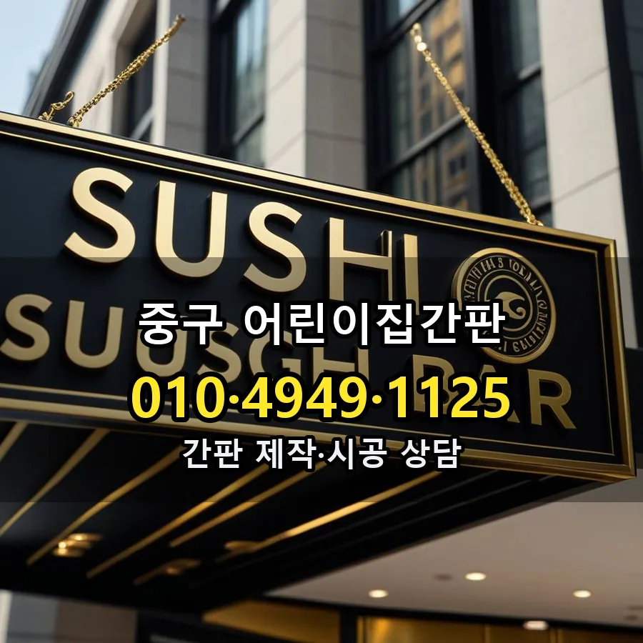 어린이집간판 제작·시공 모습