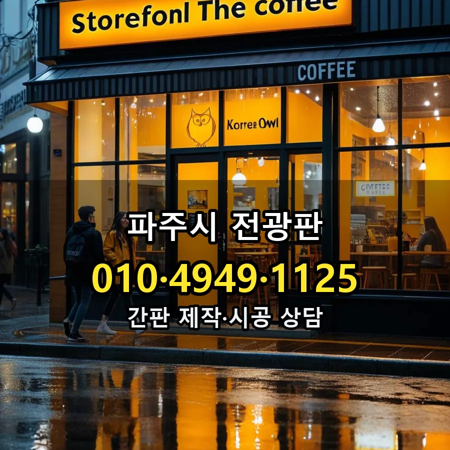 전광판 설치 현장