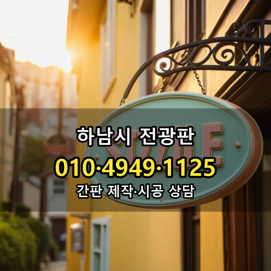 전광판 시공 사진