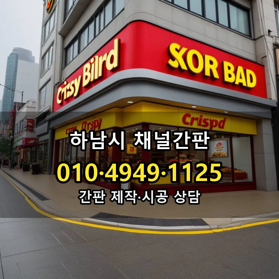 채널간판 시공 사진