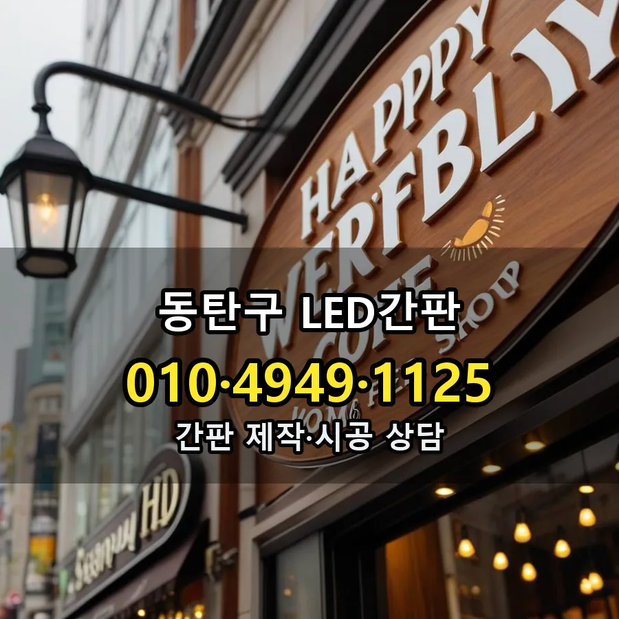 LED간판 시공 사진