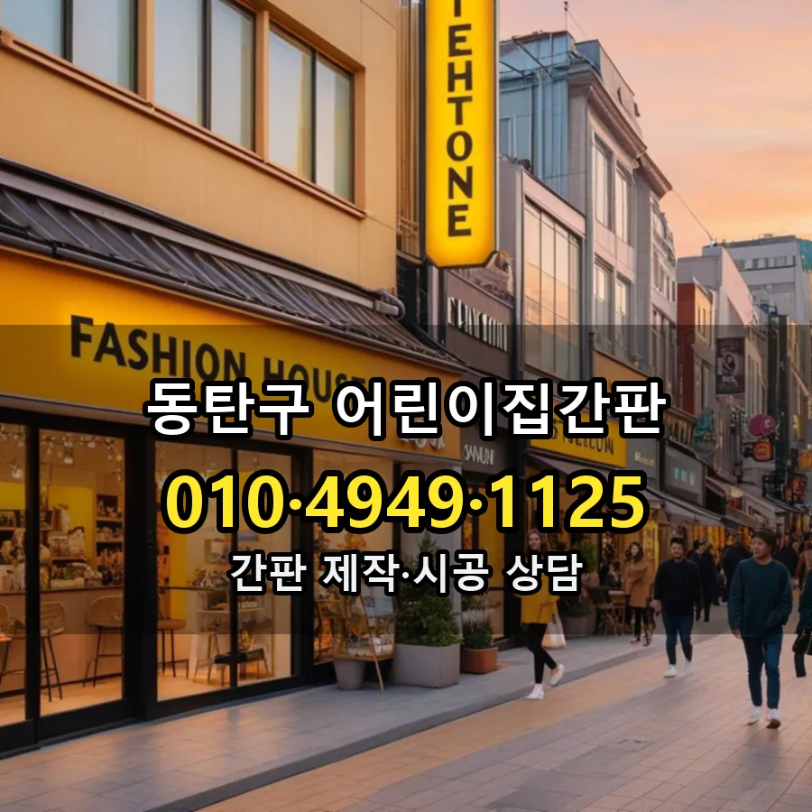 어린이집간판 시공 사진