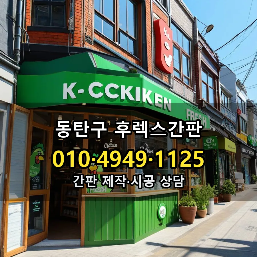 후렉스간판 시공 사진