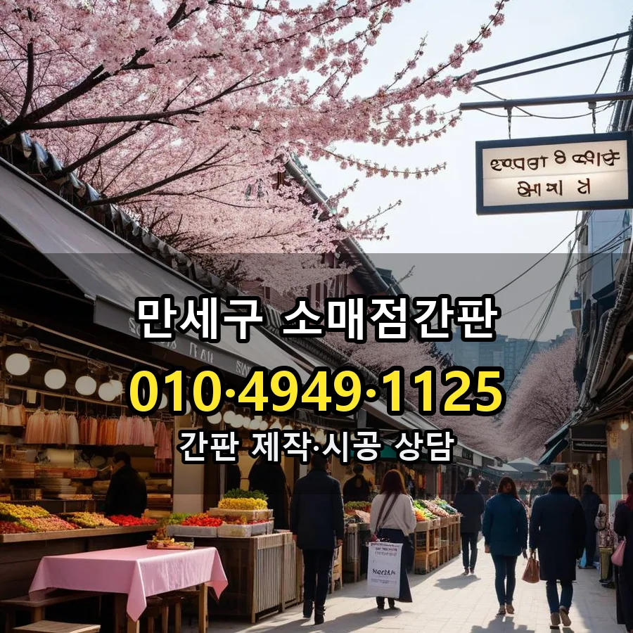 소매점간판 시공 사진